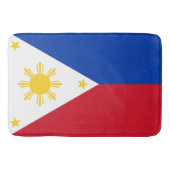 Große Badematte mit philippinischer Flagge (Vorderseite)
