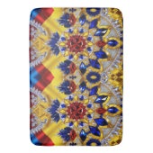 Große Badematte mit rumänischen Farben (Vorderseite Vertikal)