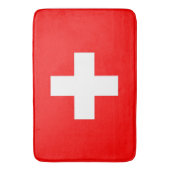 Große Badematte mit Schweizer Flagge (Vorderseite Vertikal)