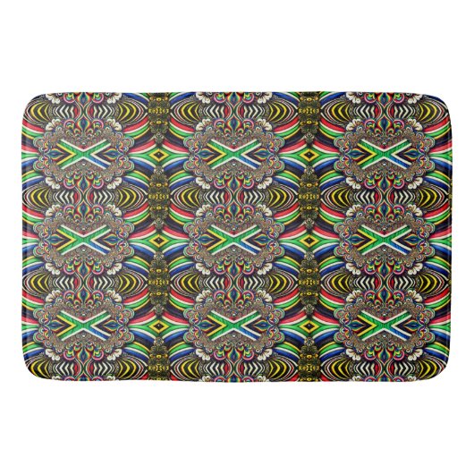 Große Badematte mit südafrikanischen Farben (Vorderseite)