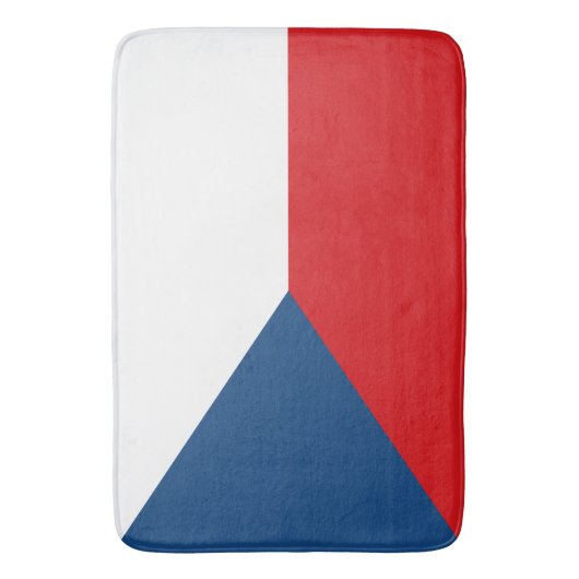 Große Badematte mit tschechischer Flagge (Vorderseite Vertikal)