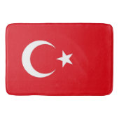 Große Badematte mit türkischer Flagge (Vorderseite)