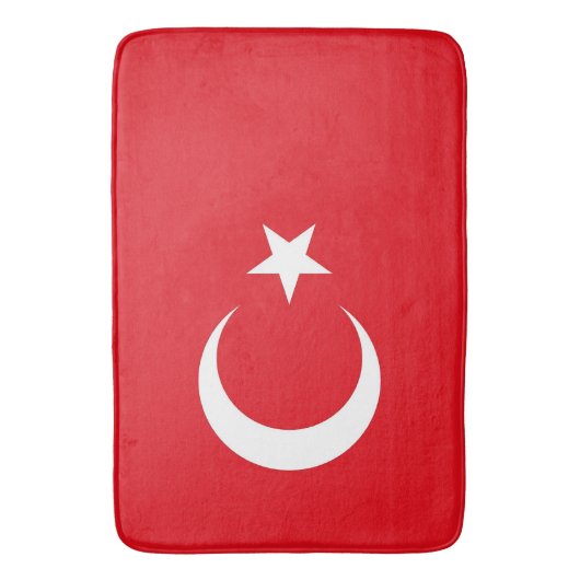 Große Badematte mit türkischer Flagge (Vorderseite Vertikal)