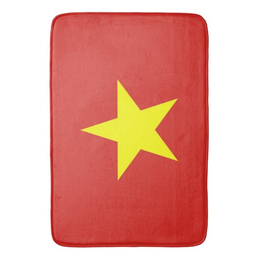 Große Badematte mit vietnamesische Flagge (Vorderseite Vertikal)