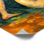 Große Badende von Paul Cézanne Poster (Ecke)