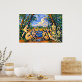 Große Badende von Paul Cézanne Poster (Küche)