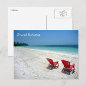 große Bahama-Sitze Postkarte (Vorne/Hinten)