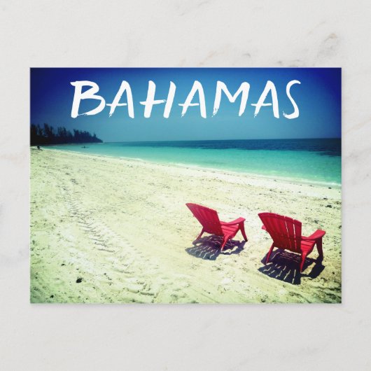 große Bahamas landschaftlich Postkarte (Vorderseite)