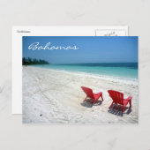 große Bahamasessel Postkarte (Vorne/Hinten)