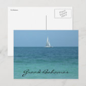 große Bahamasgewässer Postkarte (Vorne/Hinten)