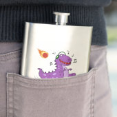 Große Balls von Feuerdinosaurier Meteor Flachmann (Beispiel)