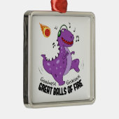 Große Balls von Feuerdinosaurier Meteor Ornament Aus Metall (Rechts)