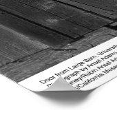 Große Barenttür, UC Santa Cruz, März 1962 Poster (Ecke)