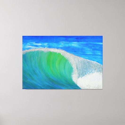 Große Barrel-Welle Leinwanddruck (Vorderseite)