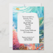 Große Barrier Reef Geburtstagspartei Einladung (Vorderseite)