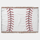 Große Baseball-Wurfdecke Decke (Vorderseite)