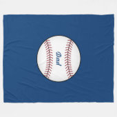 Große Baseball-Wurfdecke Fleecedecke (Vorderseite (Horizontal))