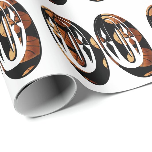 Größe Basketballspieler Nummer 00, Geschenkpapier (Rolleneckpunkt)