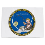 Große Bassangeln auf Eis Geschenktüte (Vorderseite)