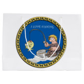 Große Bassangeln auf Eis Große Geschenktüte (Rückseite)