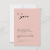 Grosse Bauern Markt Girl Baby Dusche Dankeskarte (Rückseite)