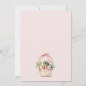 Grosse Bauern Markt Girl Baby Dusche Einladung (Rückseite)