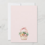 Grosse Bauern Markt Girl Baby Dusche Einladung (Rückseite)