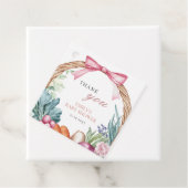 Grosse Bauern Markt Girl Baby Dusche Geschenkanhänger (Beispiel)