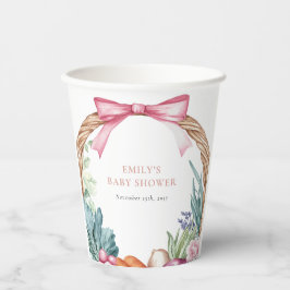Grosse Bauern Markt Girl Baby Dusche Pappbecher