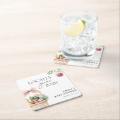 Grosse Bauern Markt Girl Baby Dusche Rechteckiger Pappuntersetzer (Vor Ort)