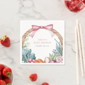 Grosse Bauern Markt Girl Baby Dusche Serviette (Beispiel)