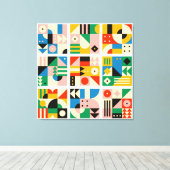 Große Bauhaus Art Canvas Print 15 - Größe anpassba Leinwanddruck (Insitu (Holzboden))