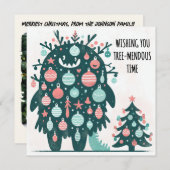 Große Baumblüte Feiertagskarte (Vorne/Hinten)