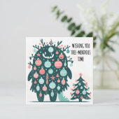 Große Baumblüte Feiertagskarte (Stehend Vorderseite)