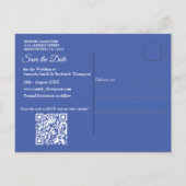 Große Bäume, Herbstblätter & Bluebirds. Ankündigungspostkarte (Rückseite)