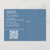 Große Bäume, Herbstblätter & Bluebirds. Ankündigungspostkarte (Rückseite)