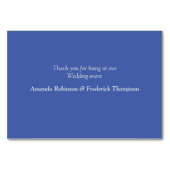 Große Bäume, Herbstblätter & Bluebirds. Tischnummer (Rückseite)