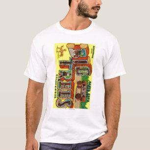 Große Bäume, Kalifornien - große Buchstabe-Szen T-Shirt