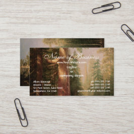 Große Bäume, Mariposa Grove, Kalifornien, Bierstad Visitenkarte