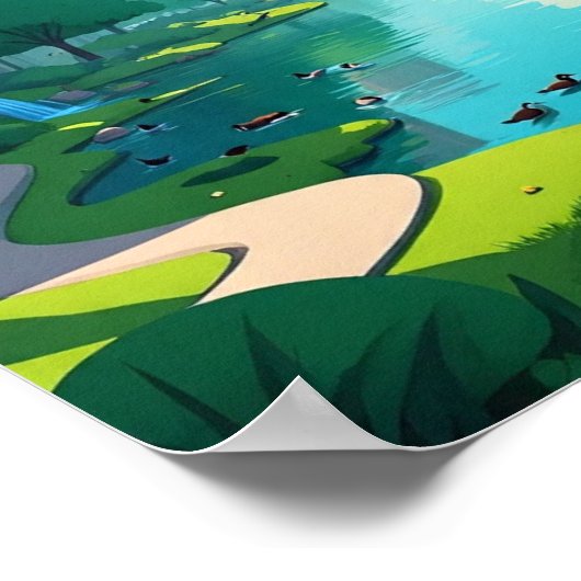 Große Bäume Urban Retreat Poster (Ecke)