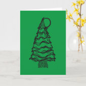 Große Baummoon-Umarmung Zeichn- und Poemkarte Karte (Gelbe Blume)