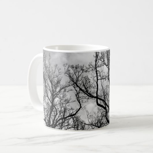 Große Baumwelle Kaffeetasse (Vorderseite Links)