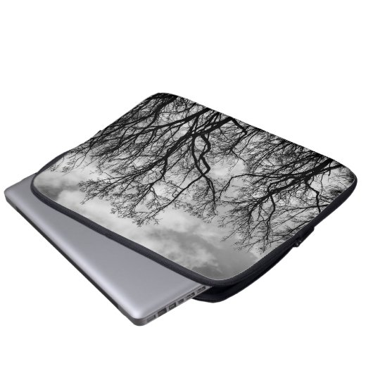 Große Baumwelle Laptopschutzhülle (Vorne Knopf)