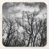 Große Baumwelle Rechteckiger Pappuntersetzer (Vorderseite)