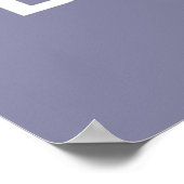 Große Behalten Ruhe und Tanz auf Lavendel Poster (Ecke)