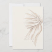 Große Beige Bow Boho Sweet 16 Einladung (Rückseite)