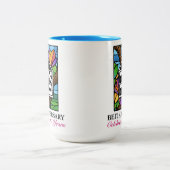 Große Beitahaversary Gala-Tasse Zweifarbige Tasse (Mittel)