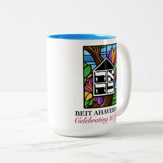 Große Beitahaversary Gala-Tasse Zweifarbige Tasse (VorderseiteRechts)