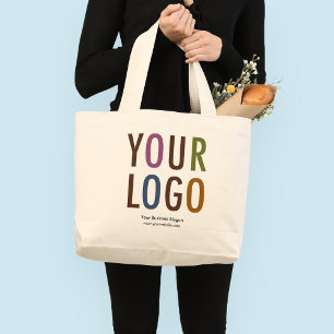 Große, benutzerdefinierte Baumwolltasche mit Logo Jumbo Stoffbeutel