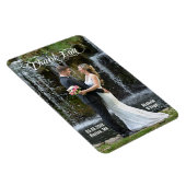 Große benutzerdefinierte Hochzeit Vielen Dank Foto Magnet (Rechte Seite)